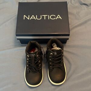 Nautica Black Leather Sneakers